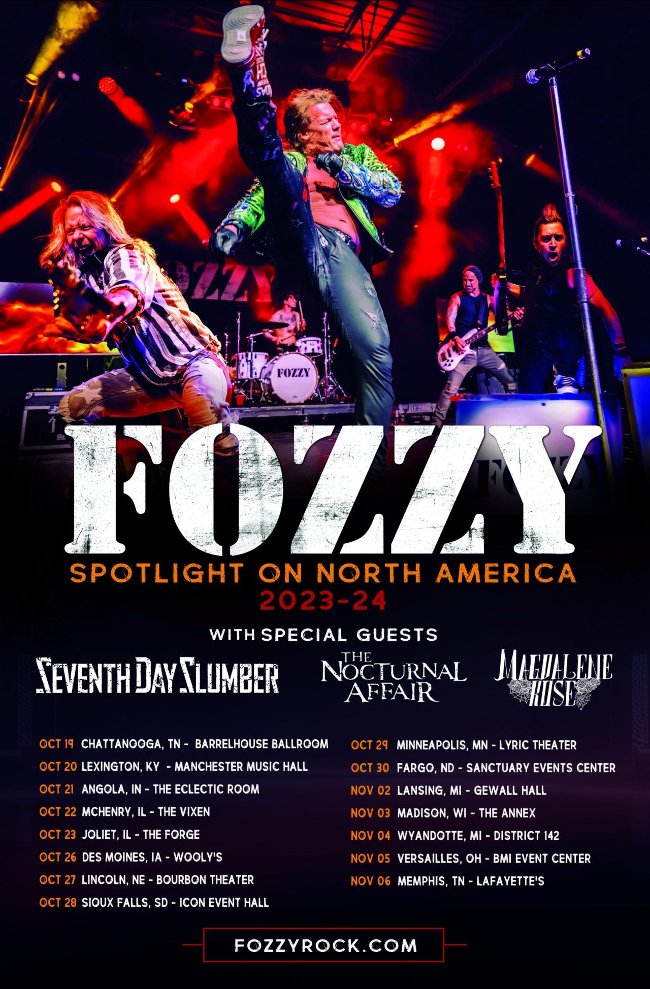 Fozzy’s Fall Tour Makes Multiple Stops In Michigan